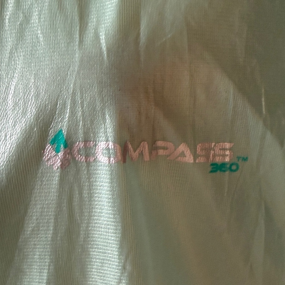 COMPASS 360 Hydro Seafoam Hooded Rain Jacket 🌧️ Sz C Large 🌧️Packable Breathable - Picture 4 of 8